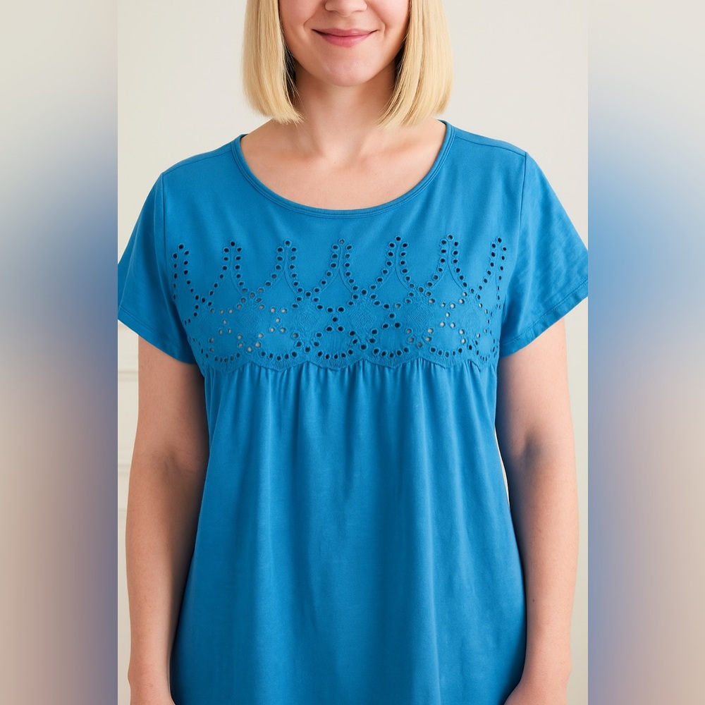 Jach’s Girlfriend || Cotton Eyelet Tee